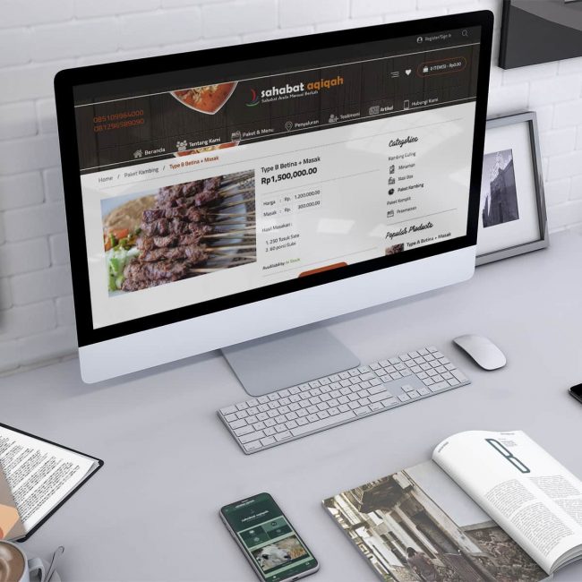 Web e-commerce Sahabat Aqiqah