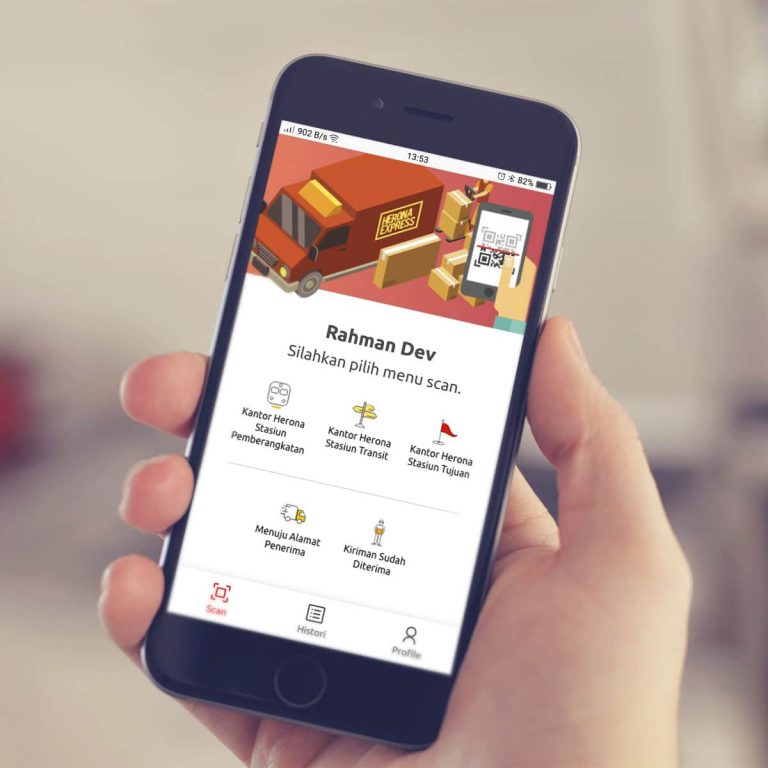 Aplikasi Tracking Herona Express