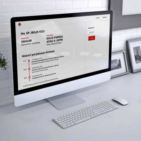 Web Pelacakan Kiriman Herona Express