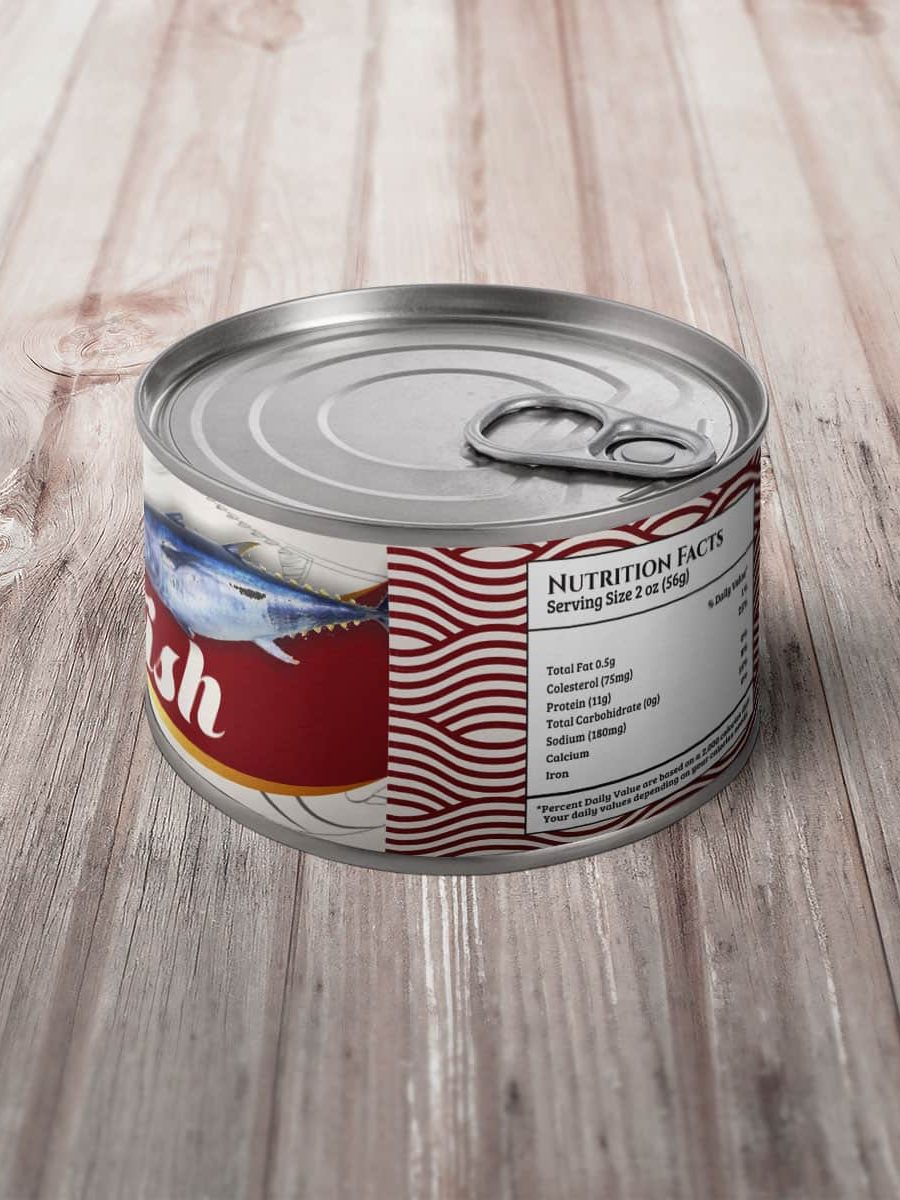 Desain Kemasan Al Baik Tuna