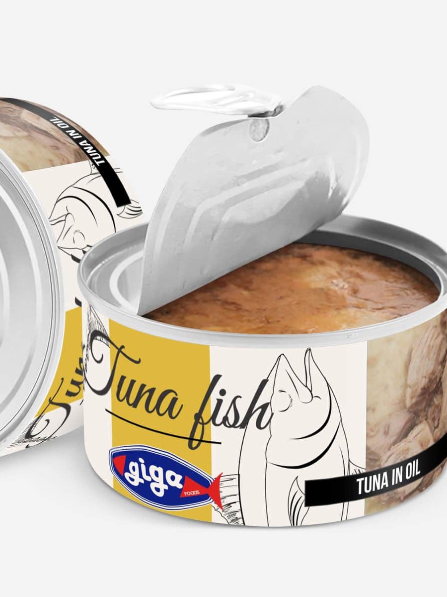 Desain Kemasan Kaleng Giga Foods